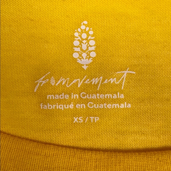 Free People Movement Love Your Parks Arches National T-Shirt Yellow XS - Picture 8 of 10